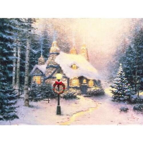 Stonehearth Hutch Thomas Kinkade HD Canvas Wall Pictures Art Painting Print Living Room Bedroom Office Home Decoration