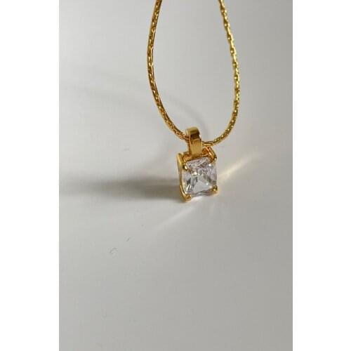 Titanium With 18K AAA Zircon Choker Necklace Women Stainless Steel Jewelry Designer T Show Runway Gown Rare INS Japan