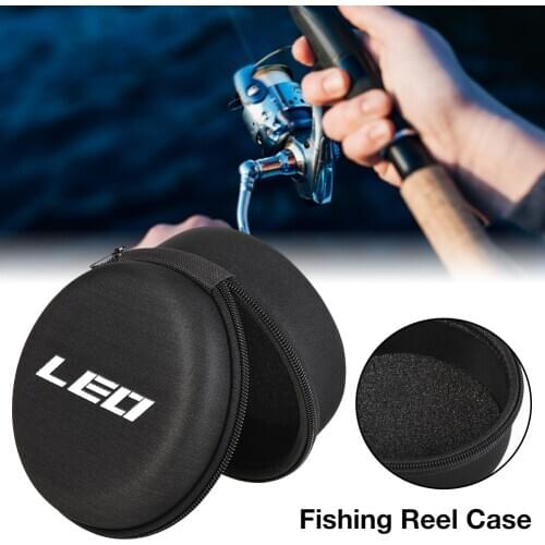 12CM Waterproof Fishing Bag Fishing Reel Case Round EVA Hard Protective Cover Storage Case Shockproof Fishing Reel Pouch Bag
