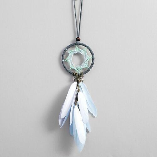 2 Colors Heptagram Dreamcatcher & Wind Chimes Bag & Car Decor Kids Bedroom Pendant Decoration Necklace For Lady Gift AXR049