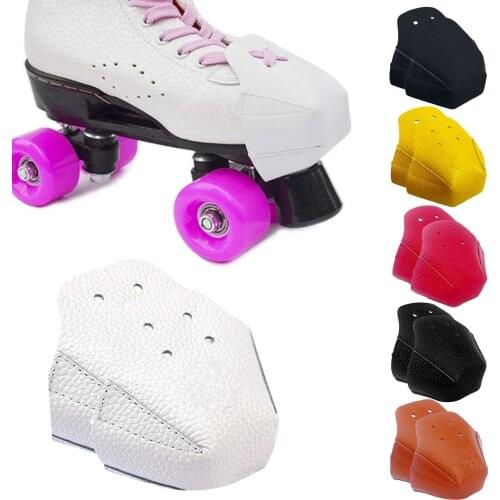 Roller Skates Skating Shoes Cover Leather Toe Cap Roller Skate Guard Sneakers Toe Protector Outdoor Training Gym Sport Men Women
