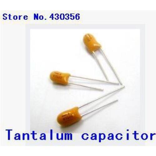 5PCS 16V100UF 107F DIP tantalum capacitor