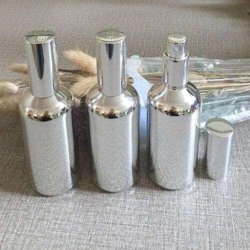 100 ml fine mist glass spray bottle for perfume empty essential oils container make up packaging refillable cosmetics bottles