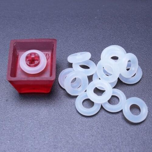 120Pcs Keycaps Rubber O-Ring Switch Dampeners for cherry MX Keyboard X6HA