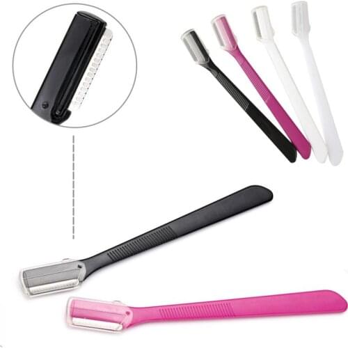 2pcs Eyebrow Trimmer Portable Eyebrow Razor Blade Shaver Shaper Facial Hair Remover Eyebrow Shaping Tool Women Makeup tools