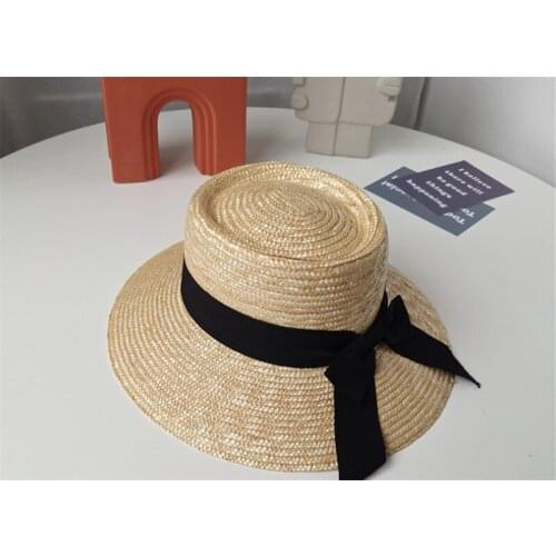 202107-nu summer handmade straw holiday Prevent bask in fedoras cap women panama jazz hat
