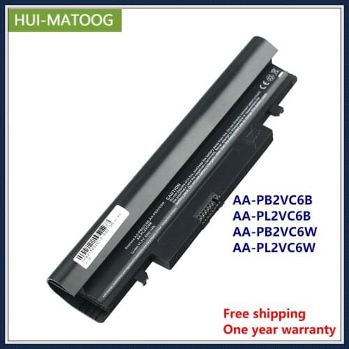 Laptop Battery AA-PB2VC6B for Samsung AA-PL2VC6B AA-PB2VC6W AA-PL2VC6W N100 N150 N150P N250 N143 N143P N145 11.1V 4400mAh