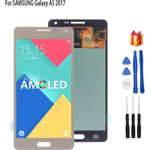 AMOLED For SAMSUNG Galaxy A5 2015 LCD Display Touch Screen Digitizer For SAMSUNG Galaxy A5 A500FU A500 A500F A500M Screen LCD