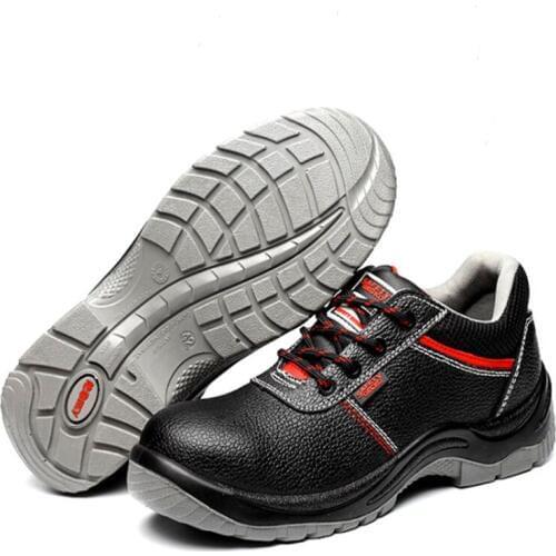 New Genuine Leather Waterproof Work Safety Shoes Men Soldiers Tactical Military Boots Anti-skid Electrical Insulation Work Shoes