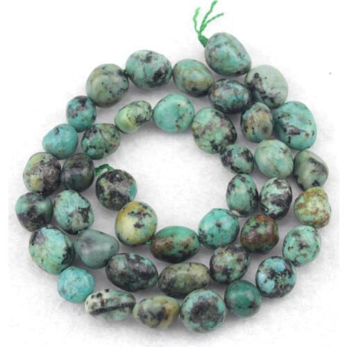 6-8mm African turquoises stone beads natural stone beads DIY loose beads for jewelry making strand 15 inches wholesale