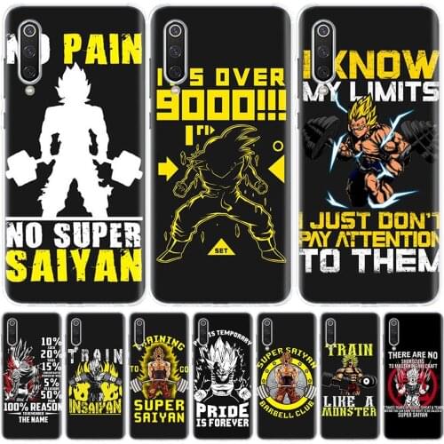 Training Gain Power Pain Anime Phone Case for Xiaomi Redmi Note 10 Pro 10S 9S 9 8T 9 9A 9C Casing 8 7 7A 8A 6A 6 5 S2 K20 K30 4X