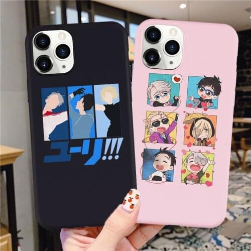 Yuri on Ice Neck Japan Anime Phone Case for IPhone 12 Mini 11 Pro X XS XR Max 6 6S 7 8 Plus SE2020 Soft Silcone Shell Back Cover