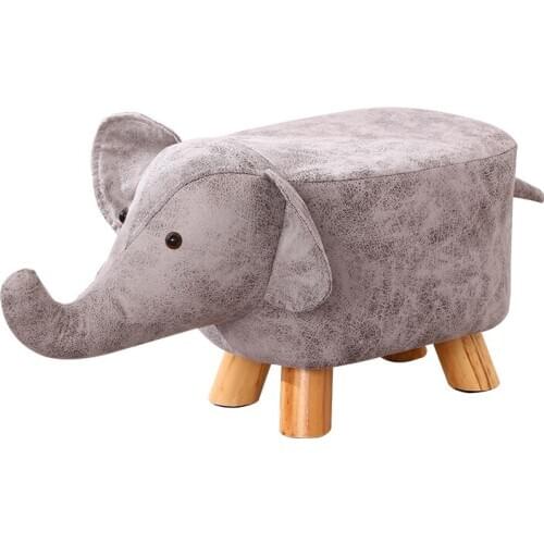 Childrens animal shoe changing stool fashion creative small stool home footstool calf cartoon solid wood sofa stool