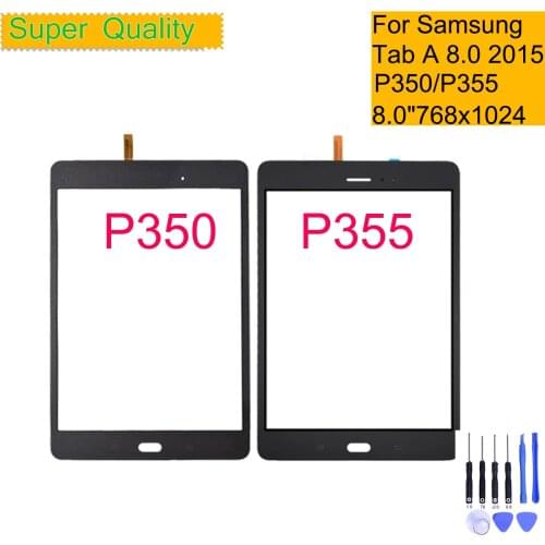 For Samsung Galaxy Tab A 8.0 S Pen 2015 P350 P355 SM-P355 SM-P350 Touch Screen Digitizer Panel Sensor Tablet Front Outer Glass