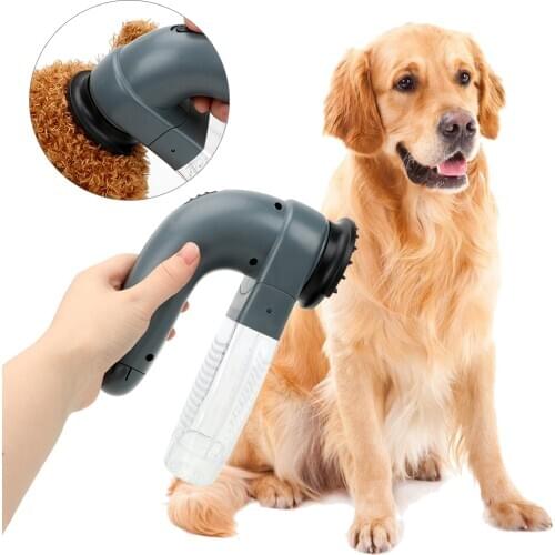 Electric Suction Device Portable Vacuum Fur Cleaner Cat Dog Deshedding Clipper Cat Dog Animals Hair Comb Pet Grooming