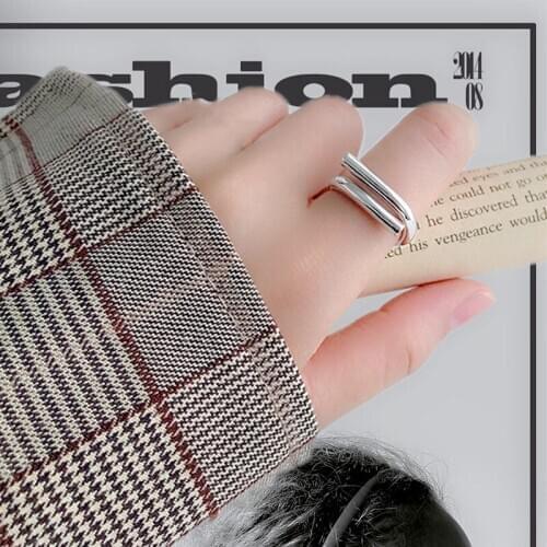 Hot Sale Charm Open Chains Rings for Women Adjustable Finger Rings Valentines Day Gift Jewelry