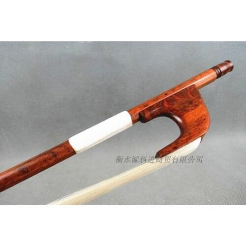 Quality bass bow baroque bow serpentine pattern wood bass bow