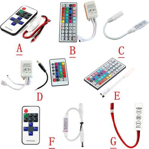 3/10/24/44 Keys Mini IR Remote Controller For 3528 5050 RGB LED Strip Light