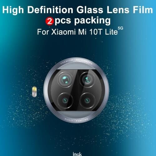 IMAK Camera Lens Film for Xiaomi Mi 10T Lite 5G Rear Camera Len Tempered Glass Protector