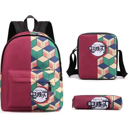 Backpack Demon Slayer: Kimetsu no Yaiba Canvas Bag Tomioka Giyuu School Bags Girls Travel bag Mochila Feminina Notebook Bags Boy