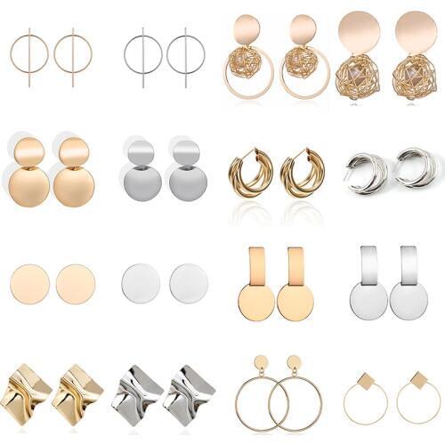 2019 Fashion Statement Earrings Big Geometric earrings For Women Hanging Dangle Earrings Drop Earing modern Jewelry Wholesale