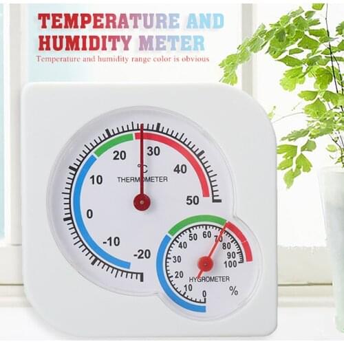 Mini Indoor Outdoor Thermometer Hygrometer Temperature Humidity Monitor Gauge For Office Restaurant Hotel Lobby