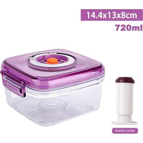 1400ML Vacuum Container Fresh-keeping Box Food Container Airtight Jar For Food Preservation Moisture-proof Kitchen Box Storage