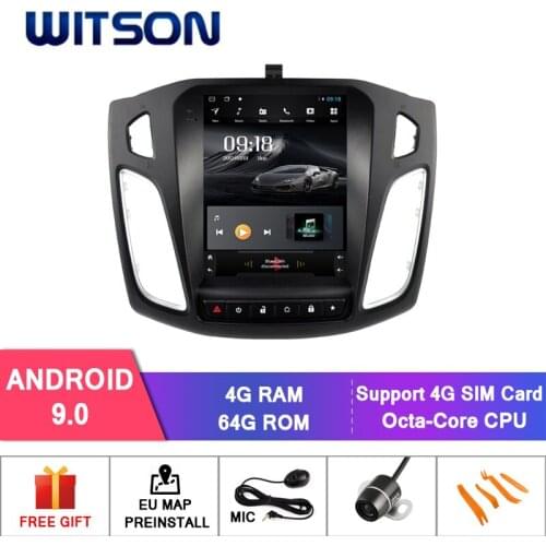 WITSON Vertical Screen Android car dvd with GPS FOR FORD FOCUS 2012-2017 4GB RAM+64G ROM car radio with GPS car audio player