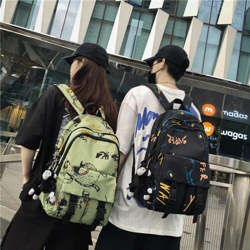 Japanese Anime Print Backpack Large Capacity Boys Girls StudentnSchoolbag Waterproof Travel Bagpack Bag Women Man Daybag Mochila