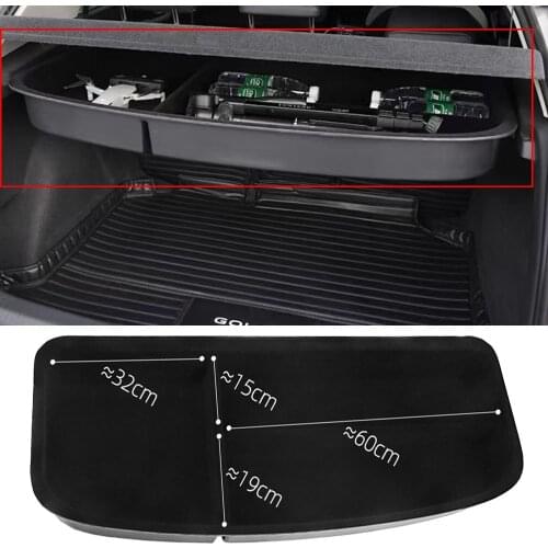 Car trunk storage box storage box for Volkswagen Golf 7 MK7.5 MK8 trunk ABS suede container storage box