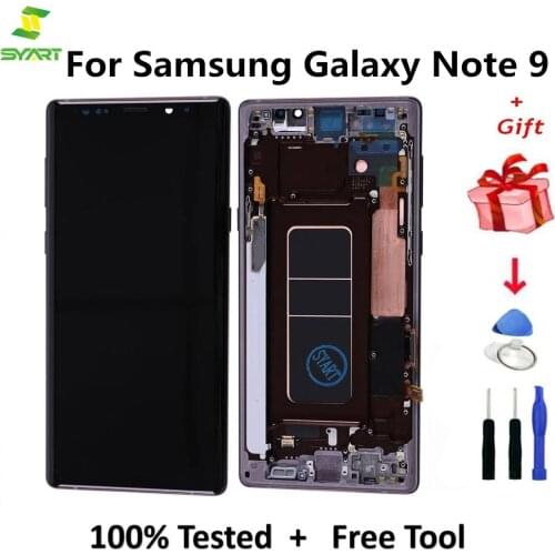 ORIGINAL AMOLED 6.4'' LCD With Frame For Samsung Galaxy Note 9 LCD Note9 Lcd Display N960D N960F LCD Touch Screen