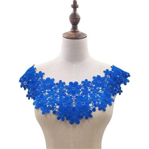 1Pc Embroidery flower lace collar for DIY Craft Lace Neckline Collar fake collar Garment Accessories Scrapbooking