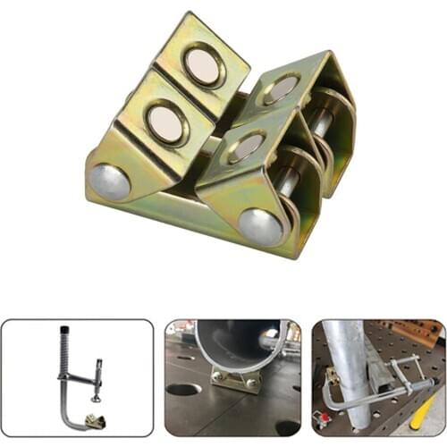 1pc V Type Welding Clamps Holder Suspender Fixture Adjustable V Pads For welding / positioning / clamping round tubes