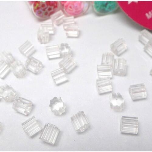 200piece Wholesale Clear Plastic Rubber Tube-shaped Earring Back Stoppers-Ear Post Nuts Findings and Settings for Earring Studs
