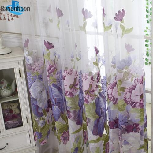 2019 Limited Rushed Curtains Luxury Peony Flower Burnout Tulle For Bedroom Living Room Sheer For Treatments Ready Made