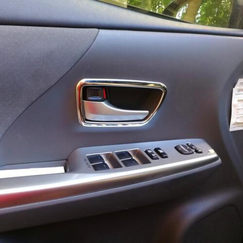 4pcs SUS304 Stainless Steel Inner Interior Door Handle Cover Trim Accessories For Toyota Prius Alpha V ZVW40