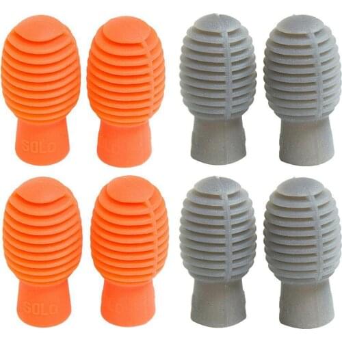 4pcs/set Drum Accessories Silicone Drum Stick Head Sleeve Drumstick Rubber Rubber Cover accessories Instruments Case Percus B9G0