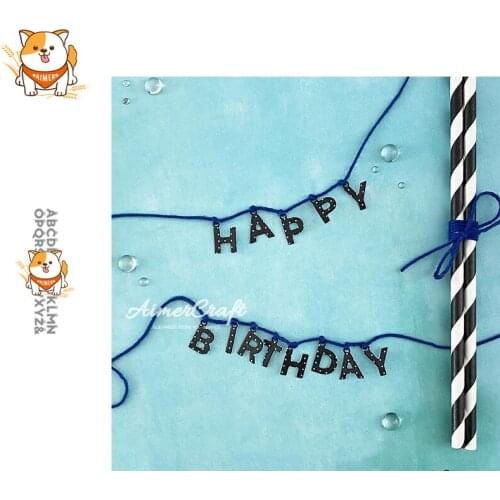 Alphabet Pendant Metal Cutting Dies Scrapbooking Stencil DIY Decorative Embossing Craft Die Cuts Card Making New Dies For 2020