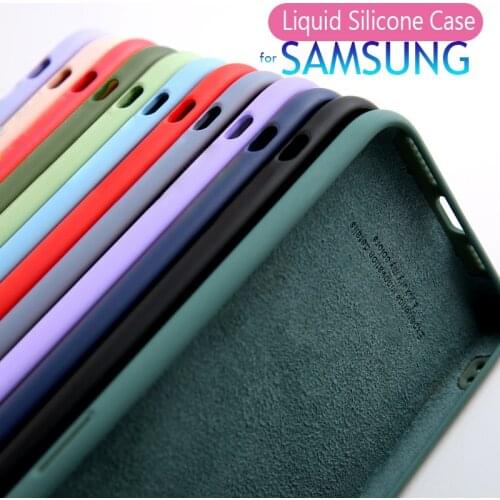 Liquid Silicone Case for Samsung Galaxy A11 A12 A21S A31 A42 A41 A51 A71 A52 A32 Baby Skin Feeling Soft Design