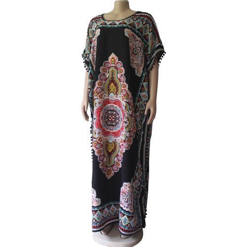Dashikiage Black Summer Dresses