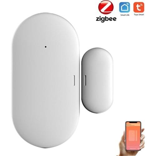 Tuya ZigBee Door Window Contact Smart Home Door Open/Close Sensor Tuya APP Remote Door Open Alarm Zigbee Detector