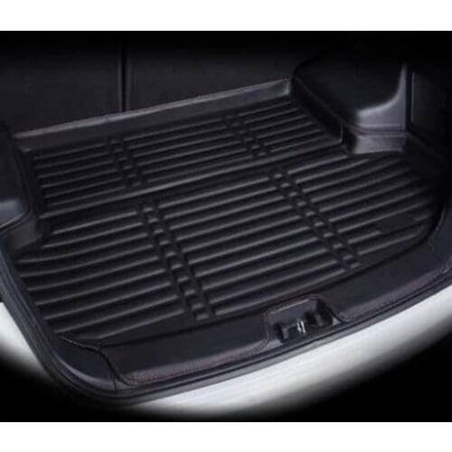 For Peugeot 301 2012-2019 Car-styling Car Rear Boot Liner Trunk Cargo Mat Tray Floor Carpet Mud Pad Protector