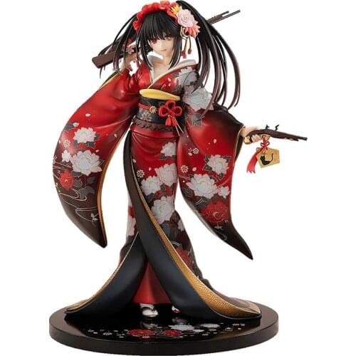 Date A Live Tokisaki Kurumi Kimono Version Anime Figure Model Desktop Ornaments Collectible Model Toys Anime Toys Gift