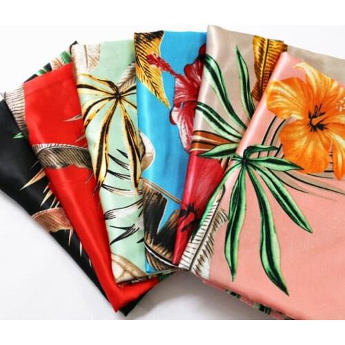 1 meter X 1.48 meter Hawaii Satin Fabric Lining Diy Gown Material Charmeuse Soft