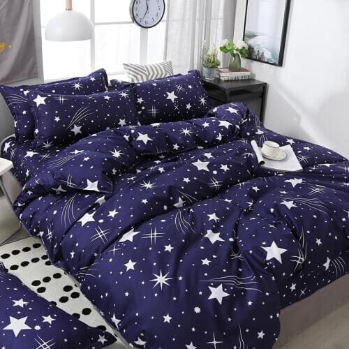 57 Textiles Stylish Simplicity Deer Elk Striped Cartoon Star City 3/4pcs Bedding Sets Contain Duvet Cover Bed Sheet Pillowcase