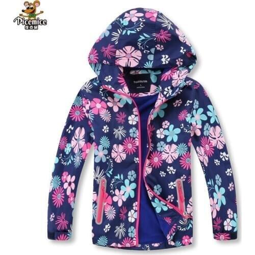 Waterproof Girls Jackets 2020 Winter Fashion Kids Girl Outerwear Windproof Hooded Jackets For Childrens Polar Fleece Coats