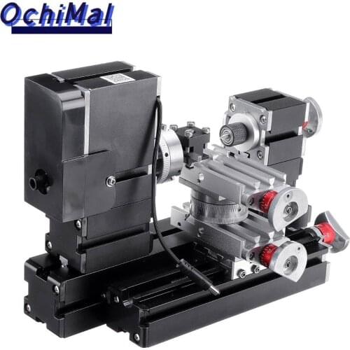 TZ20002MR Mini Wood Lathe 12V DC 5A 60W Multi-purpose Metal Rotating Lathe Machine 12000r/min Motor 110V US /220VEU Plug