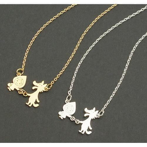 Fashion Wolf and Little Red Riding Hood Necklaces for Women Wholesale and Three Color Optional