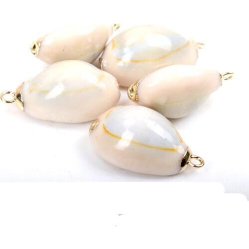 Gold plating Aquarium Beach Nautical DIY Shells Colorful Natural Seashells Decorations Scallop Shells Crafts Decor Ornament 5Pcs