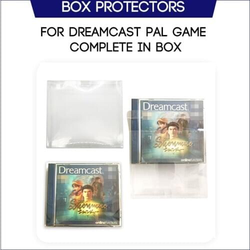 Box Protector For Dreamcast PAL Game CIB Complete In Box Custom Clear Plastic Case